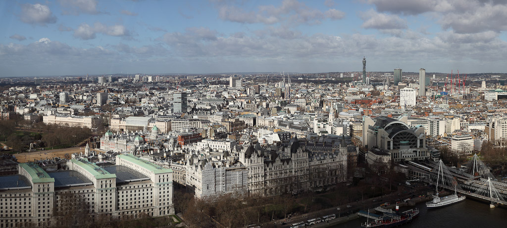 United Kingdom - London - London Eye - View Northwest